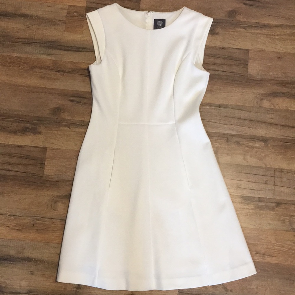 White A-line Dress